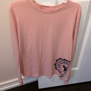 pink long sleeve shirt